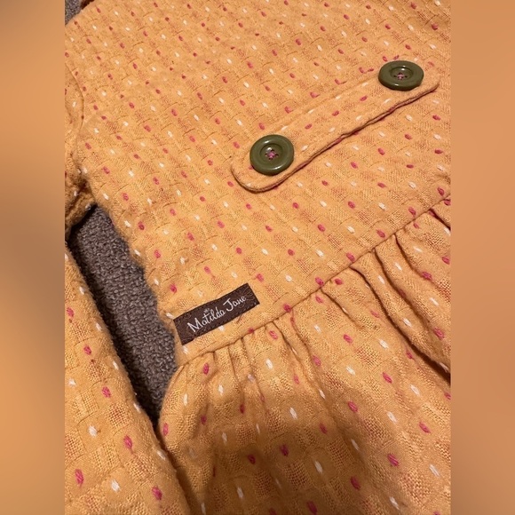 Matilda Jane Girls Yellow Going Easy Jacket Sz 4 - Picture 5 of 10
